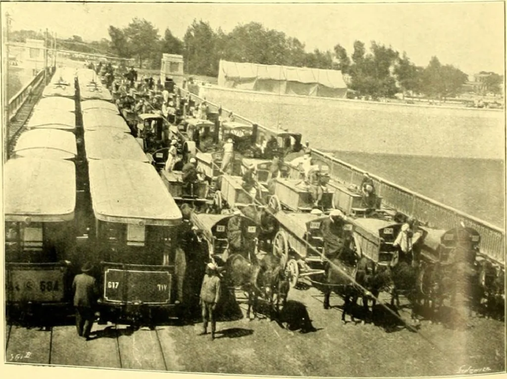 An illustration from Bridges, structural steel work, and mechanical engineering productions, 1909, leaf 121