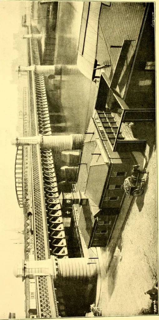 An illustration from Bridges, structural steel work, and mechanical engineering productions, 1909, leaf 148