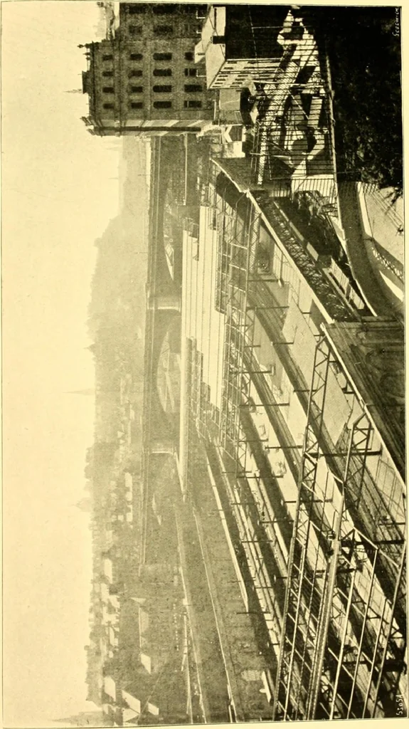 An illustration from Bridges, structural steel work, and mechanical engineering productions, 1909, leaf 156