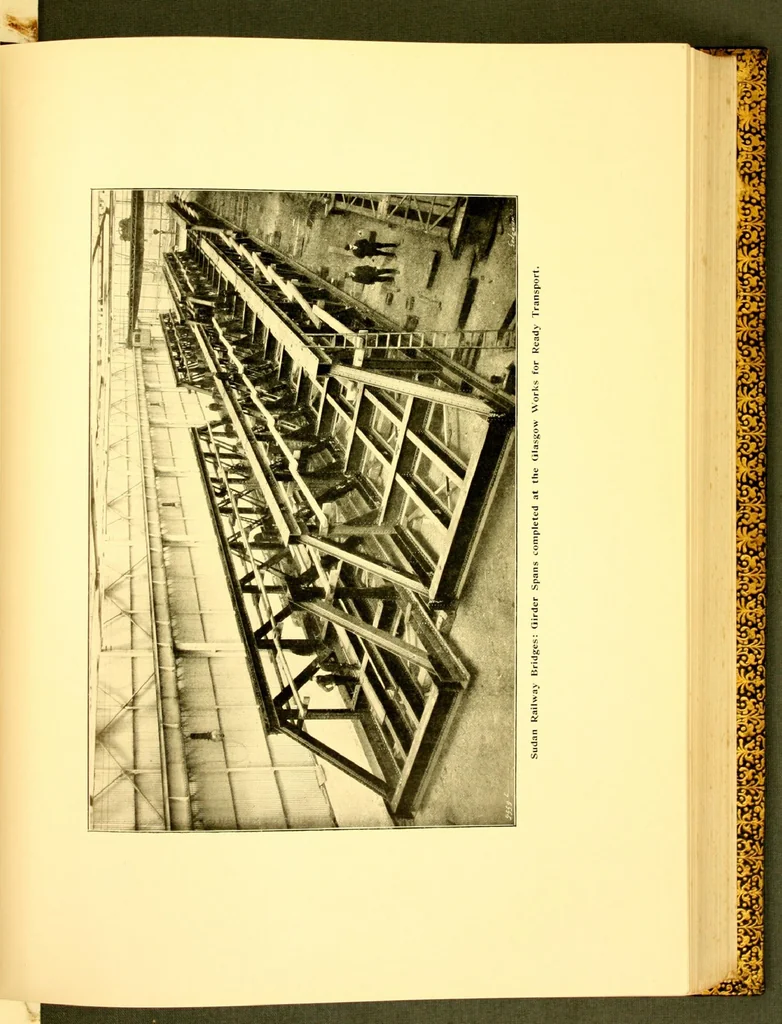 An illustration from Bridges, structural steel work, and mechanical engineering productions, 1909, leaf 158