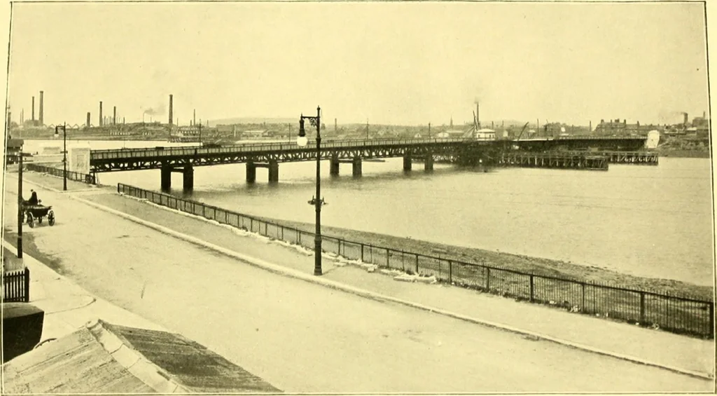 An illustration from Bridges, structural steel work, and mechanical engineering productions, 1909, leaf 175
