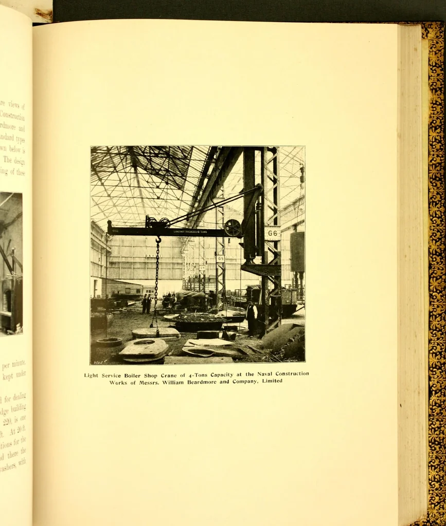 An illustration from Bridges, structural steel work, and mechanical engineering productions, 1909, leaf 266