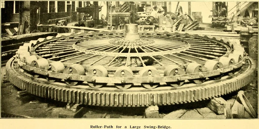 An illustration from Bridges, structural steel work, and mechanical engineering productions, 1909, leaf 30