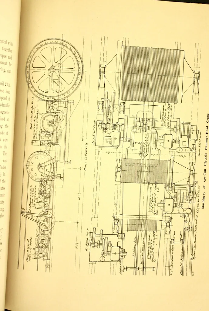 An illustration from Bridges, structural steel work, and mechanical engineering productions, 1909, leaf 316
