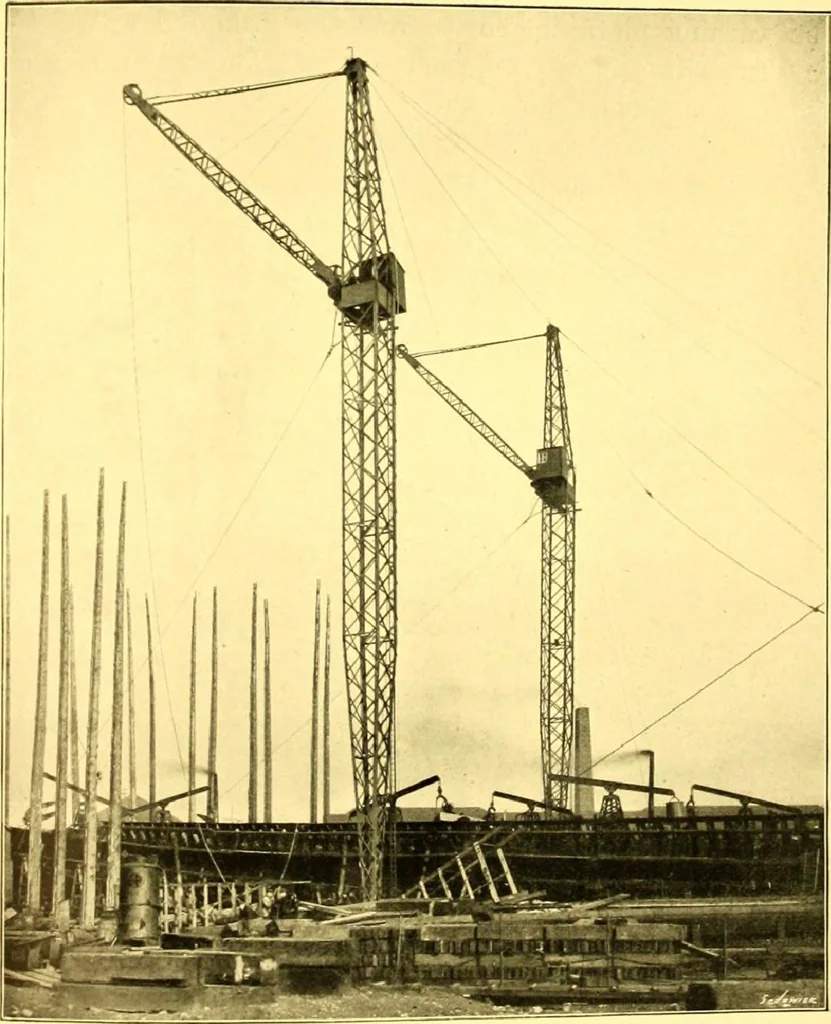 An illustration from Bridges, structural steel work, and mechanical engineering productions, 1909, leaf 320