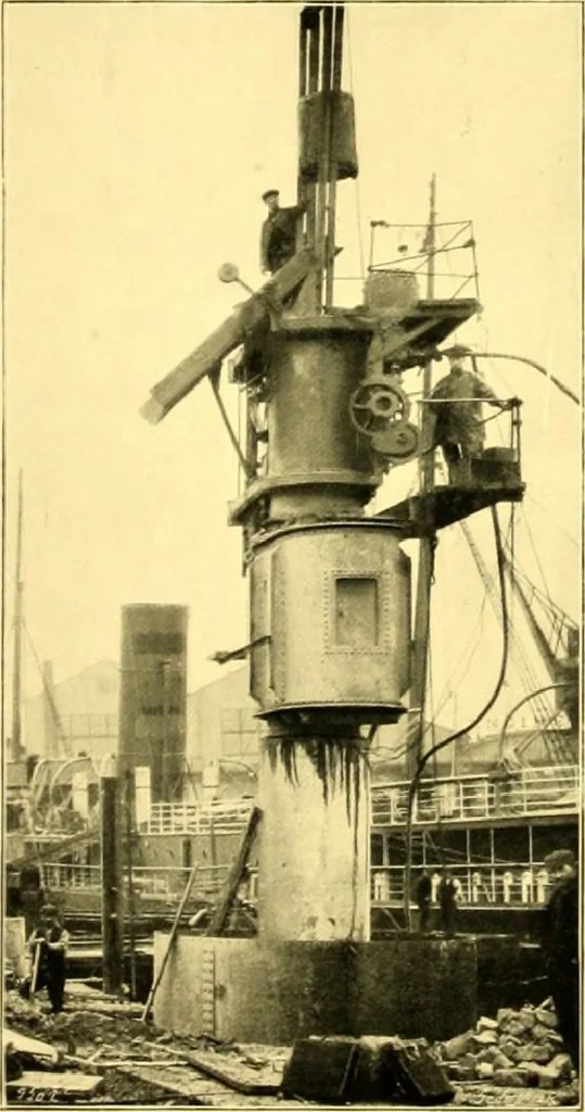 An illustration from Bridges, structural steel work, and mechanical engineering productions, 1909, leaf 44