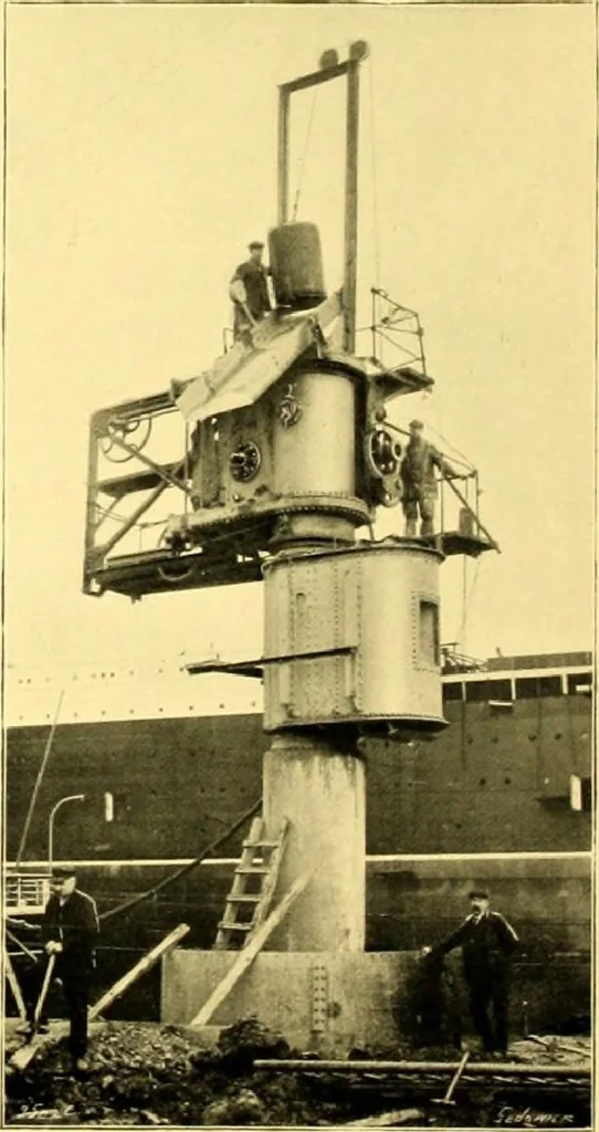An illustration from Bridges, structural steel work, and mechanical engineering productions, 1909, leaf 44