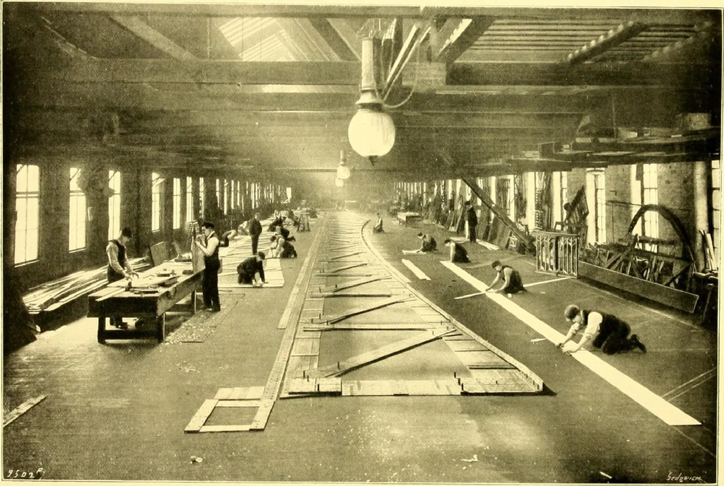 An illustration from Bridges, structural steel work, and mechanical engineering productions, 1909, leaf 60