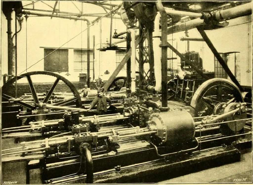 An illustration from Bridges, structural steel work, and mechanical engineering productions, 1909, leaf 76