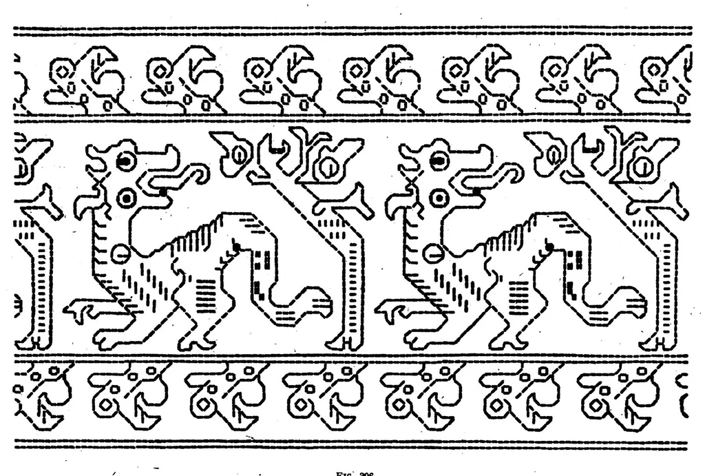 An illustration from Broderies, 1918, leaf 115