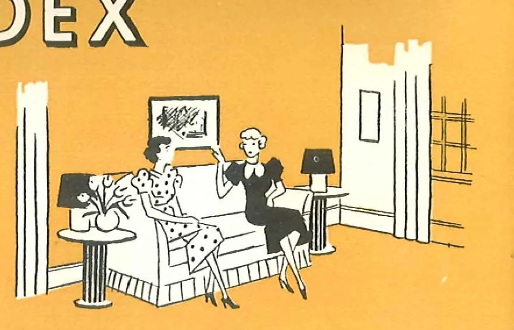 An illustration from Brushing up with beauty with captivating color schemes and helpful advice on painting and decorating, leaf 1