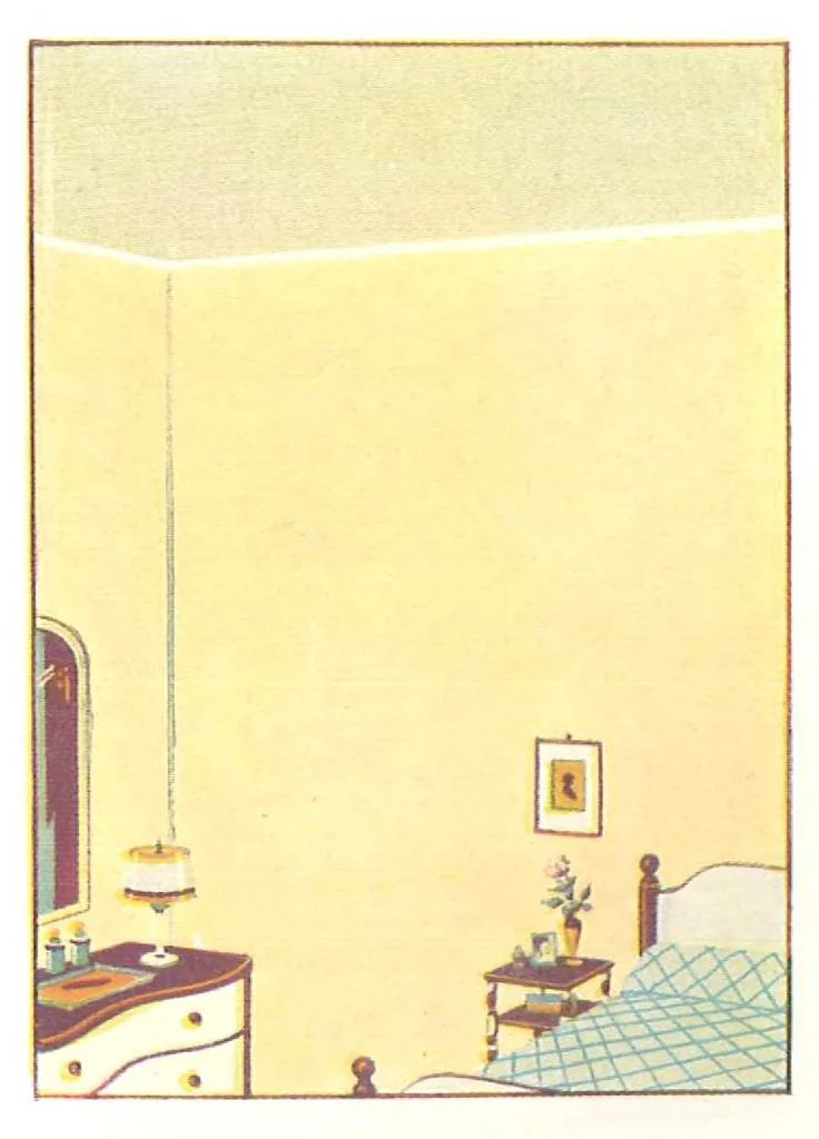 An illustration from Brushing up with beauty with captivating color schemes and helpful advice on painting and decorating, leaf 22