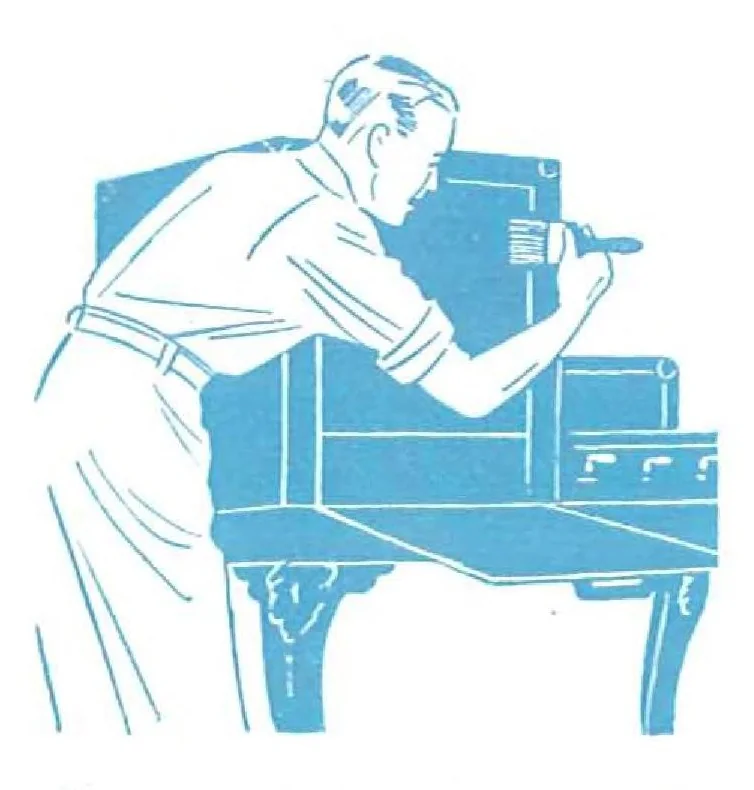 An illustration from Brushing up with beauty with captivating color schemes and helpful advice on painting and decorating, leaf 29