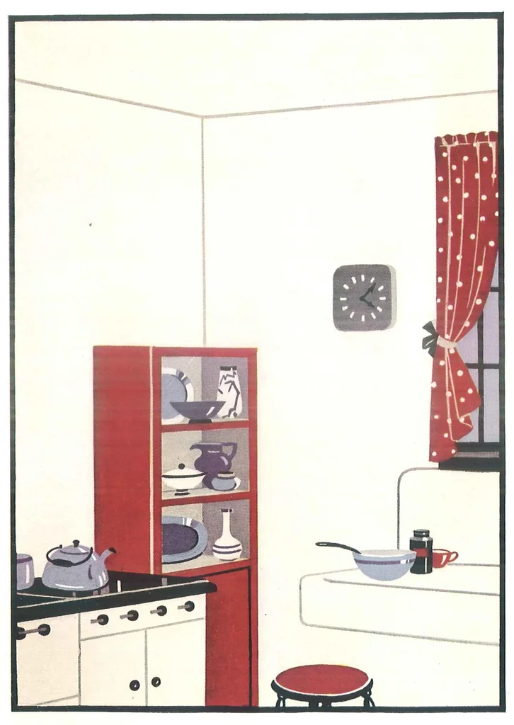 An illustration from Brushing up with beauty with captivating color schemes and helpful advice on painting and decorating, leaf 31