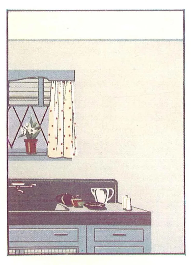 An illustration from Brushing up with beauty with captivating color schemes and helpful advice on painting and decorating, leaf 33