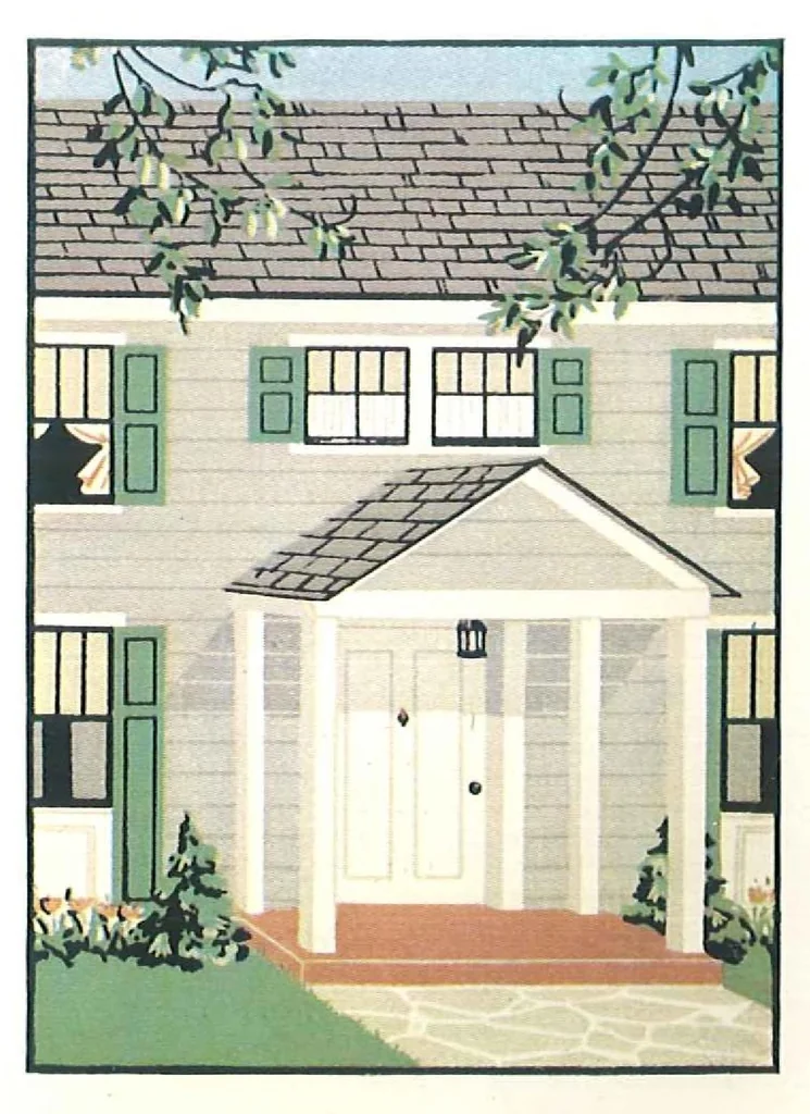 An illustration from Brushing up with beauty with captivating color schemes and helpful advice on painting and decorating, leaf 8