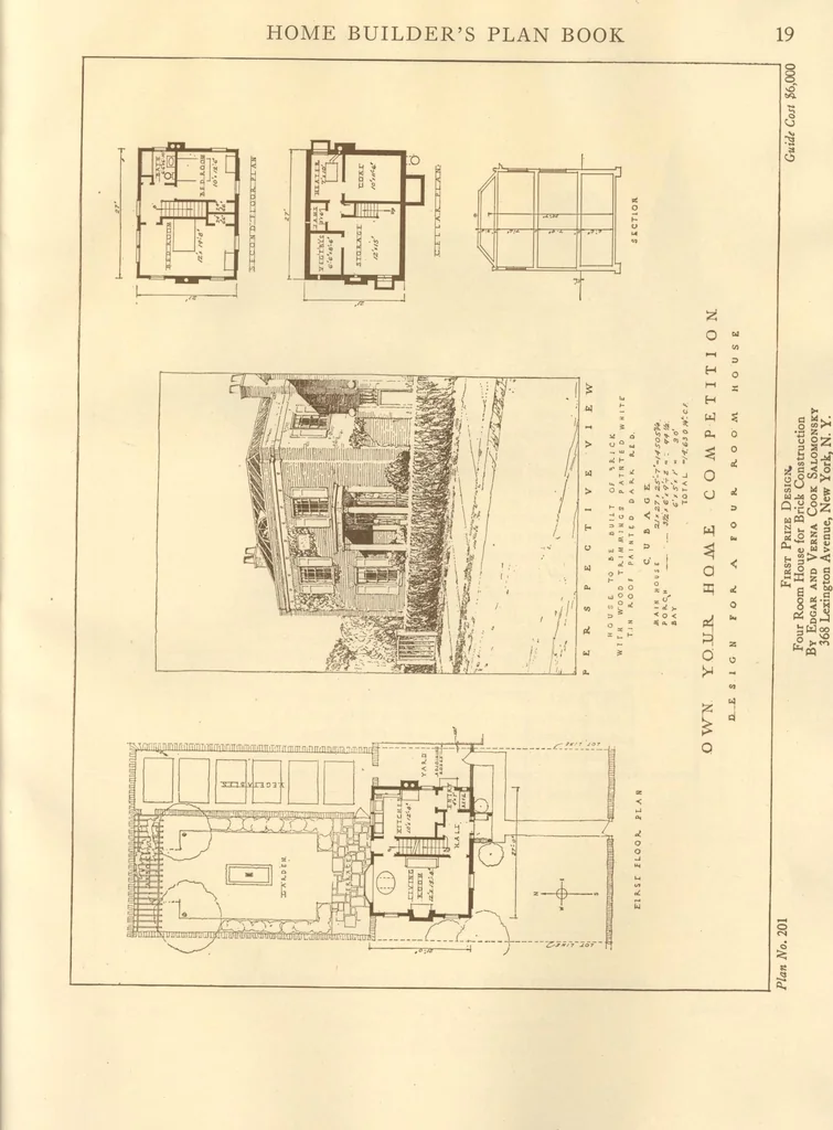 An illustration from Home builder's plan book, 1921, leaf 22