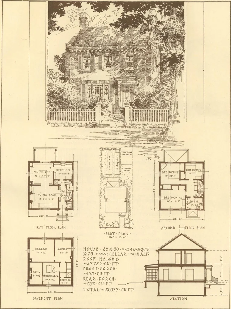 An illustration from Home builder's plan book, 1921, leaf 26