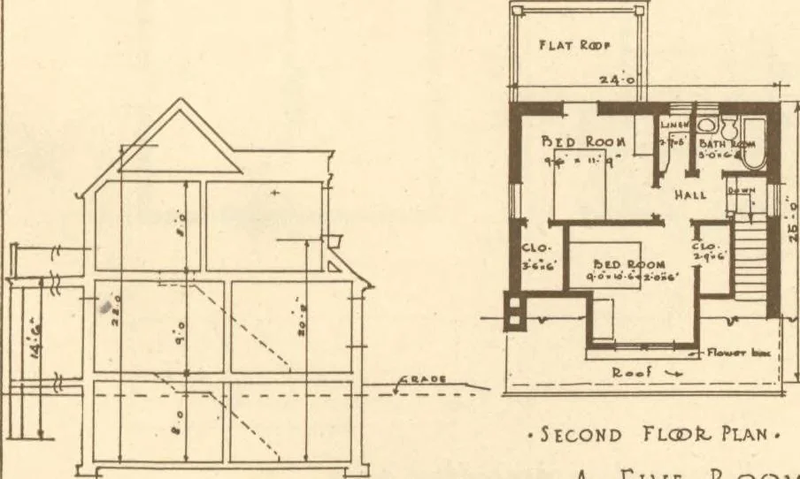 An illustration from Home builder's plan book, 1921, leaf 28