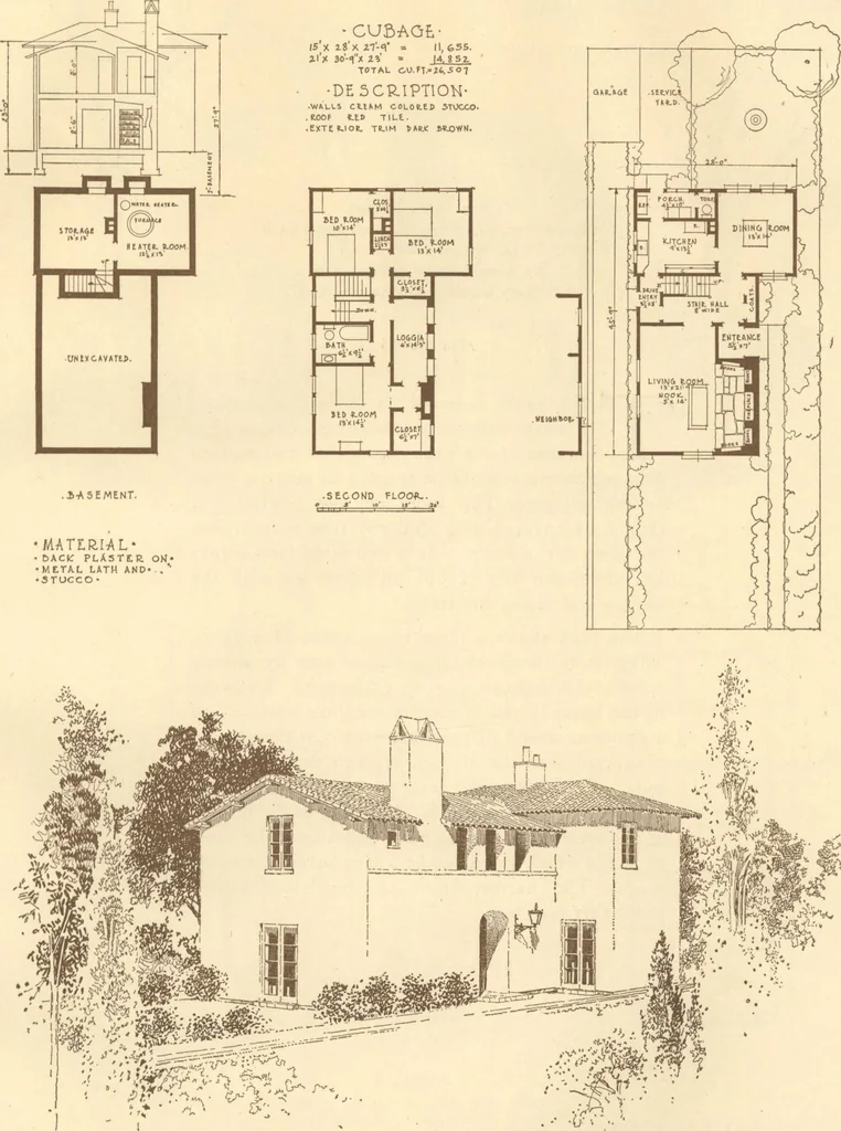 An illustration from Home builder's plan book, 1921, leaf 34