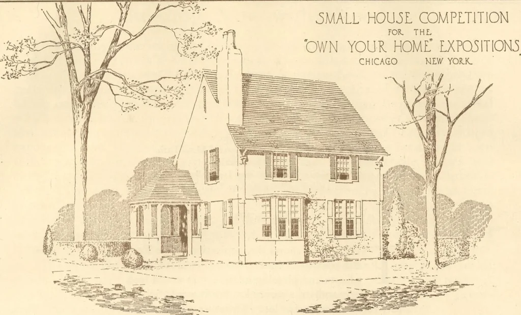 An illustration from Home builder's plan book, 1921, leaf 36