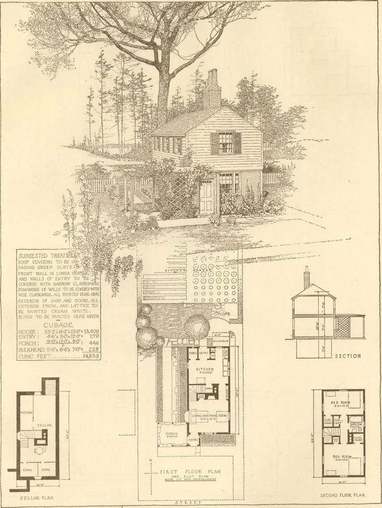 An illustration from Home builder's plan book, 1921, leaf 40