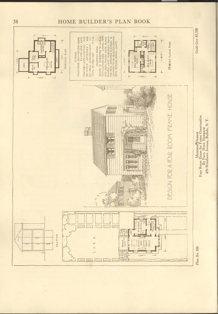 An illustration from Home builder's plan book, 1921, leaf 41