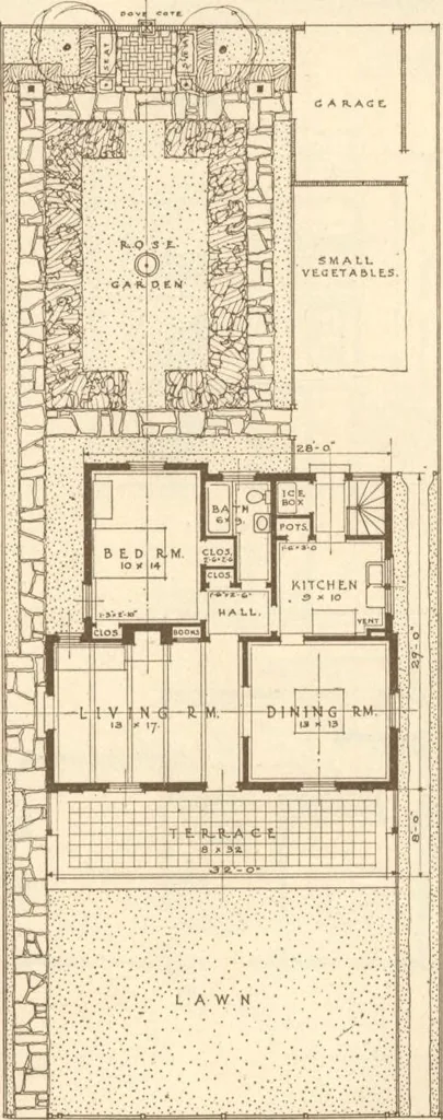 An illustration from Home builder's plan book, 1921, leaf 42