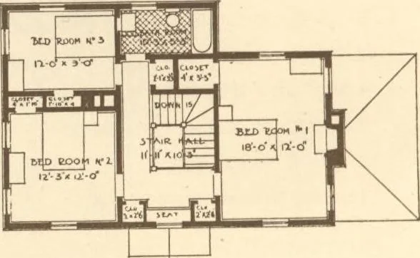 An illustration from Home builder's plan book, 1921, leaf 43