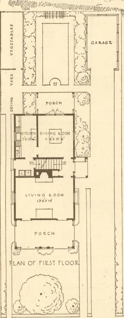 An illustration from Home builder's plan book, 1921, leaf 44