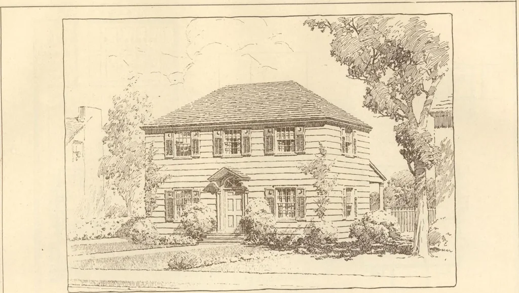 An illustration from Home builder's plan book, 1921, leaf 46