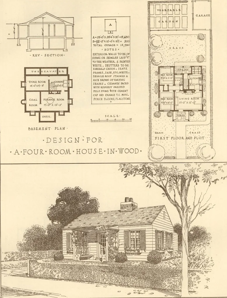 An illustration from Home builder's plan book, 1921, leaf 47