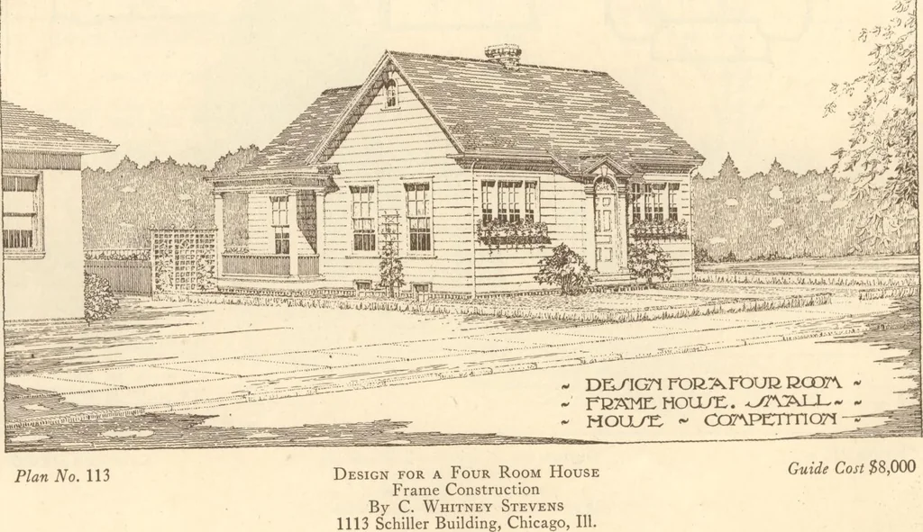 An illustration from Home builder's plan book, 1921, leaf 49