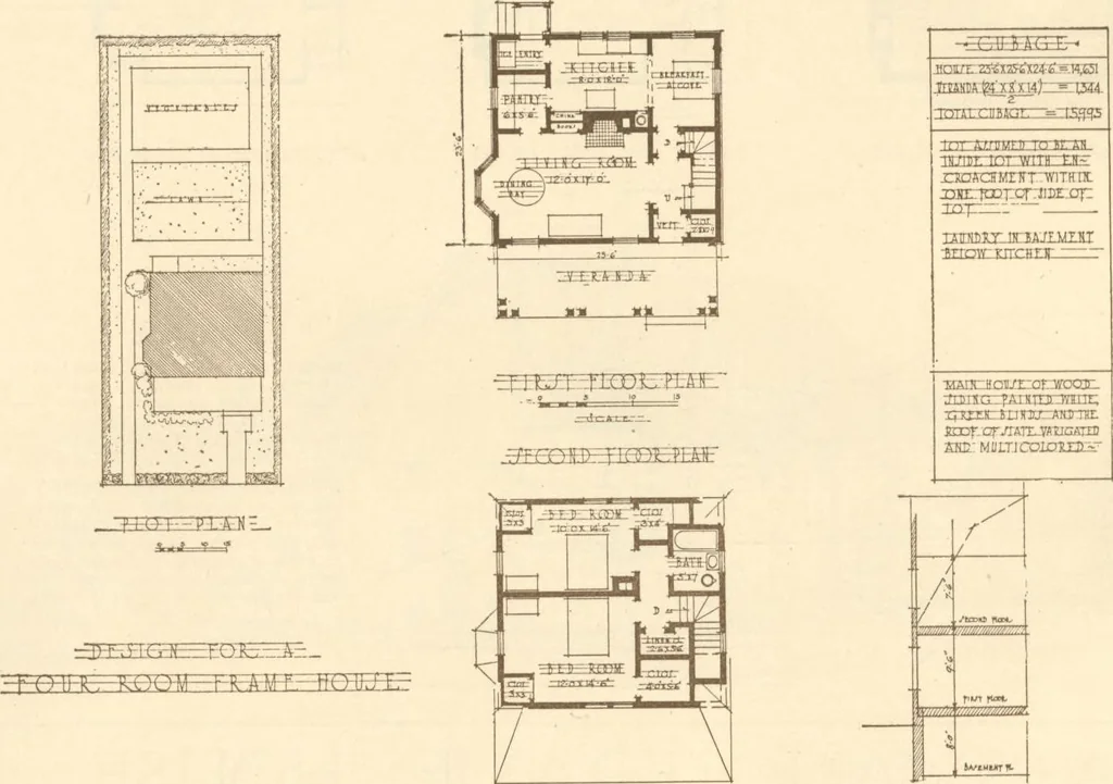 An illustration from Home builder's plan book, 1921, leaf 51