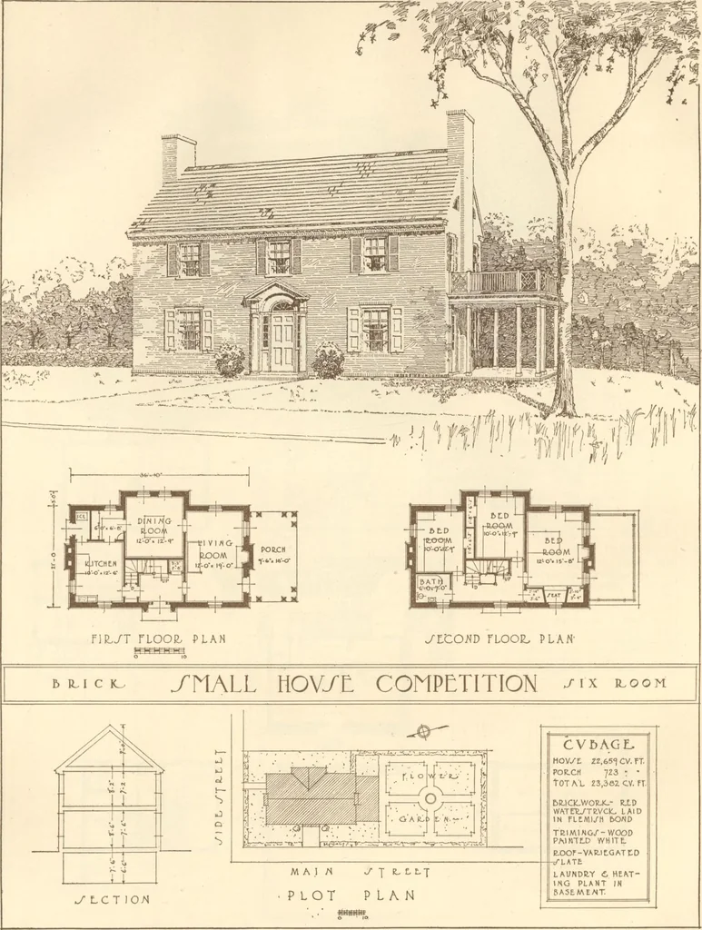 An illustration from Home builder's plan book, 1921, leaf 57