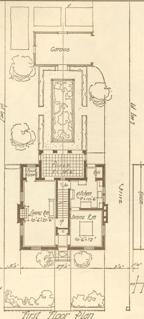 An illustration from Home builder's plan book, 1921, leaf 59