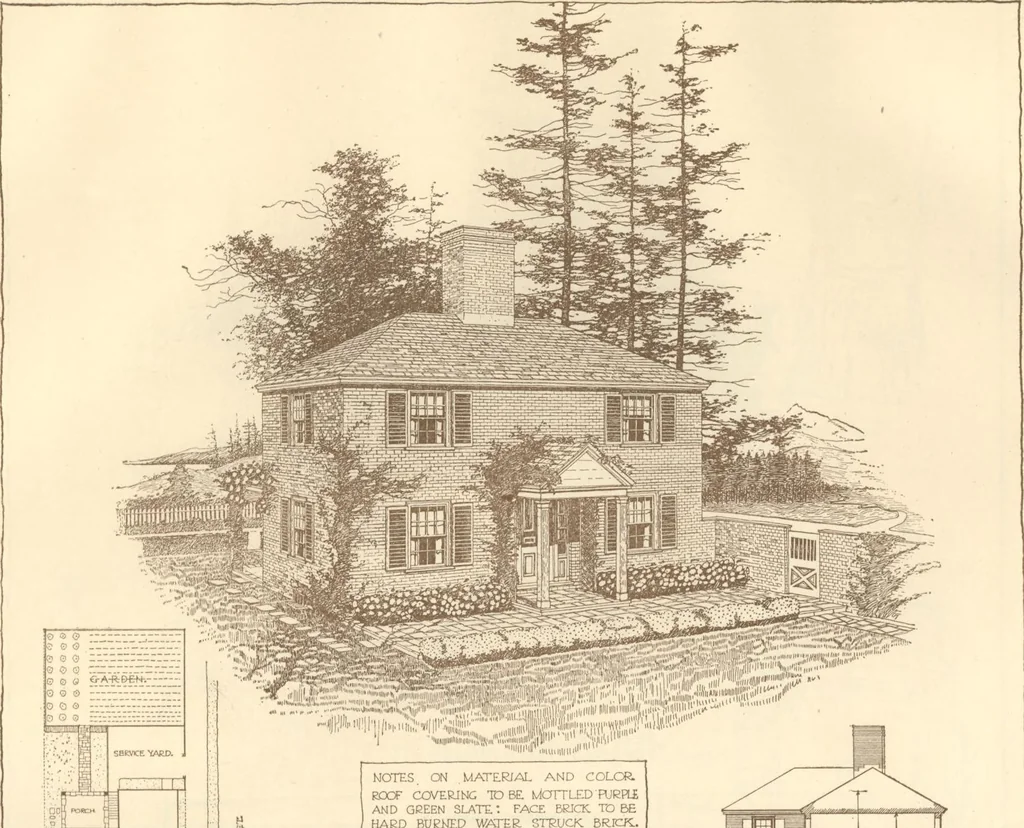 An illustration from Home builder's plan book, 1921, leaf 60