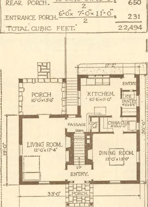 An illustration from Home builder's plan book, 1921, leaf 60