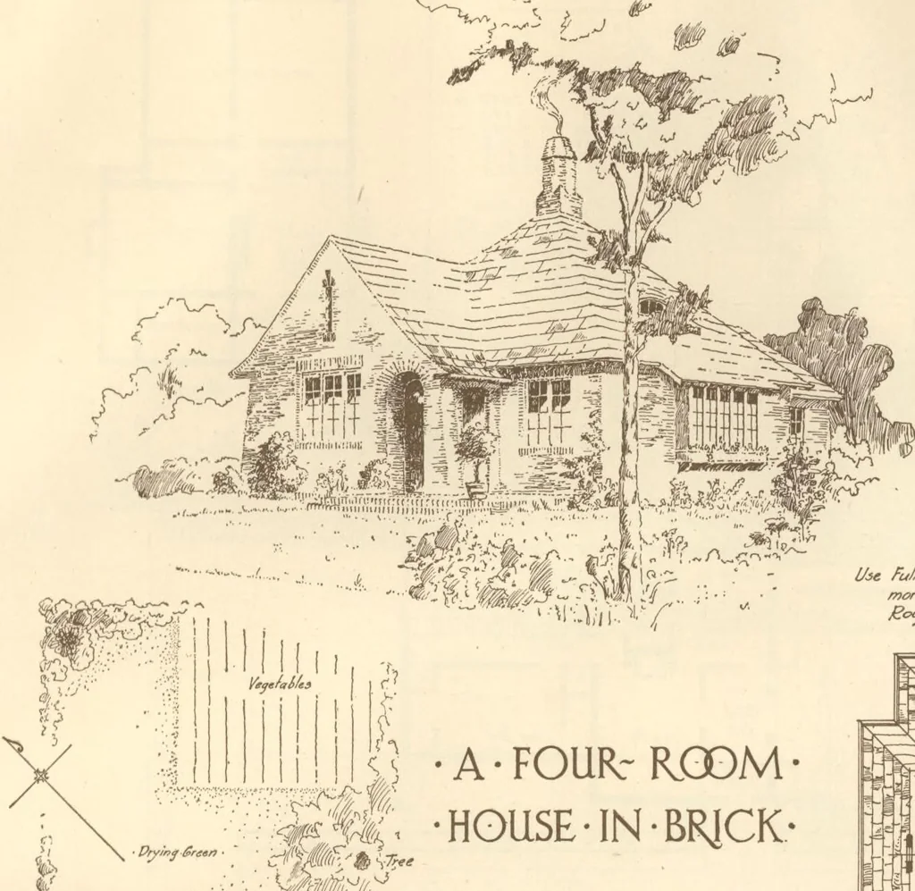 An illustration from Home builder's plan book, 1921, leaf 62