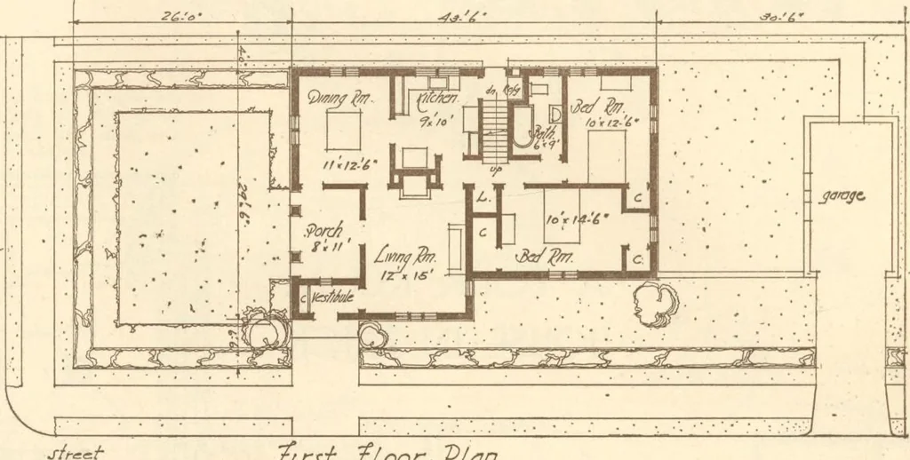 An illustration from Home builder's plan book, 1921, leaf 63