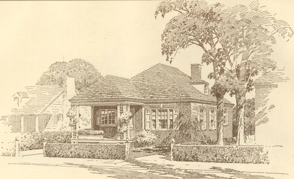 An illustration from Home builder's plan book, 1921, leaf 64