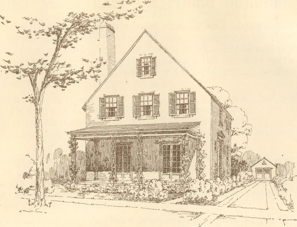 An illustration from Home builder's plan book, 1921, leaf 66