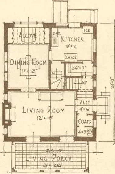 An illustration from Home builder's plan book, 1921, leaf 66