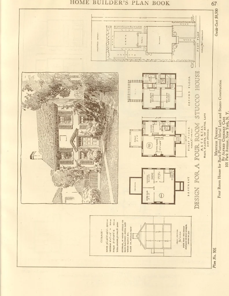 An illustration from Home builder's plan book, 1921, leaf 70