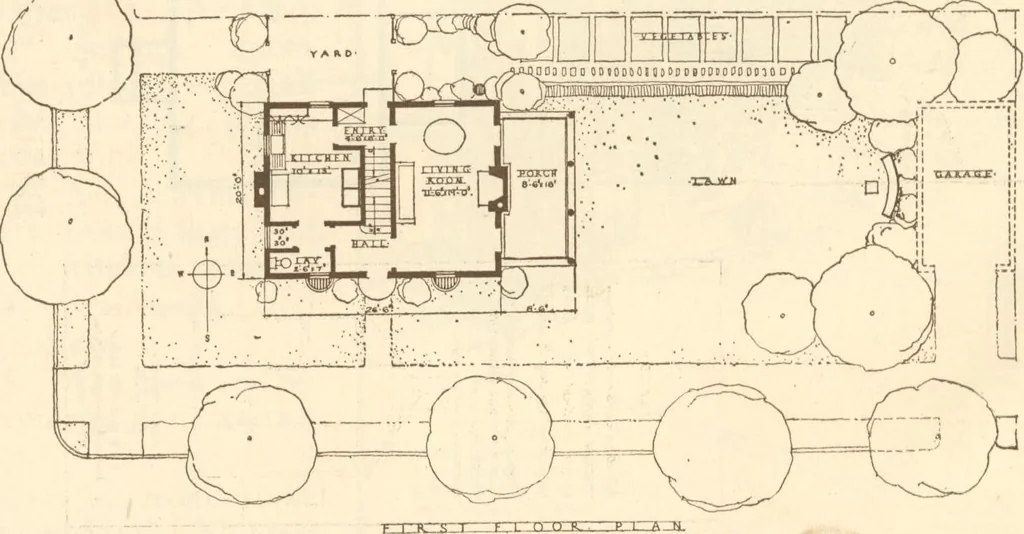 An illustration from Home builder's plan book, 1921, leaf 71
