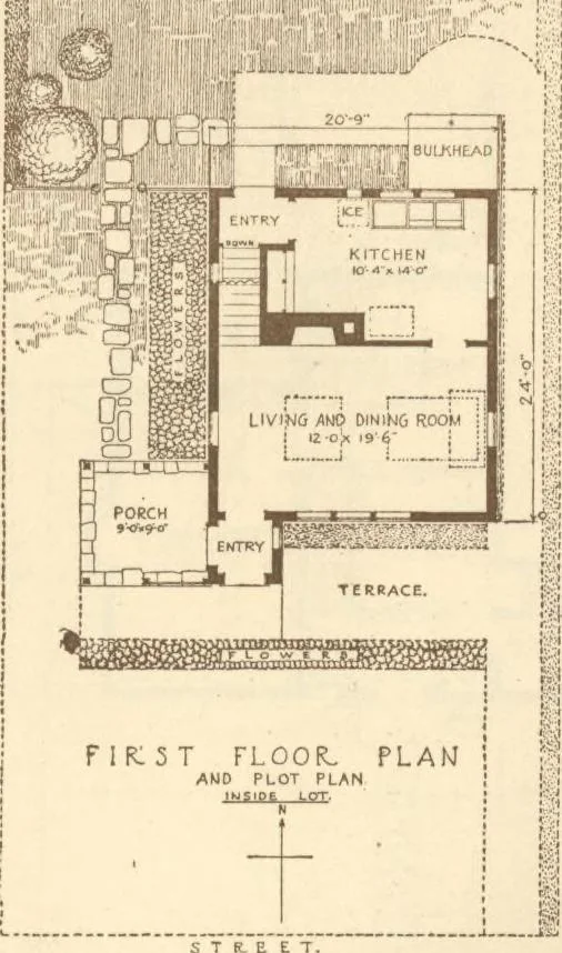 An illustration from Home builder's plan book, 1921, leaf 72