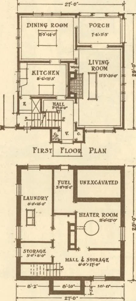 An illustration from Home builder's plan book, 1921, leaf 76