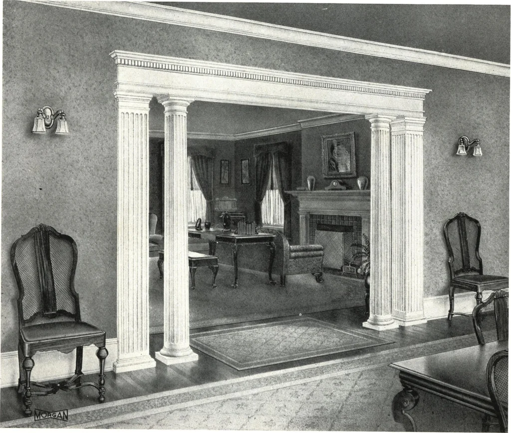 An illustration from Building with assurance, 1921, leaf 98