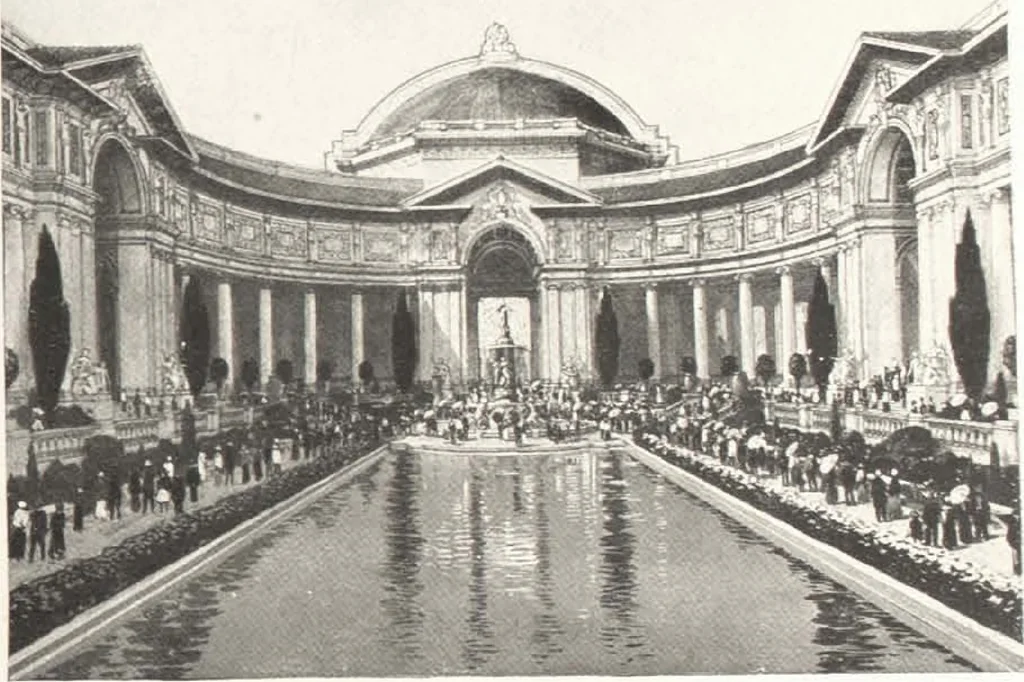 An illustration from How to See California and its Expositions in 1915, 1515, leaf 1