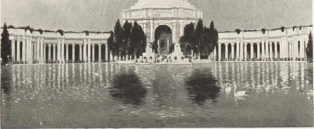 An illustration from How to See California and its Expositions in 1915, 1515, leaf 1
